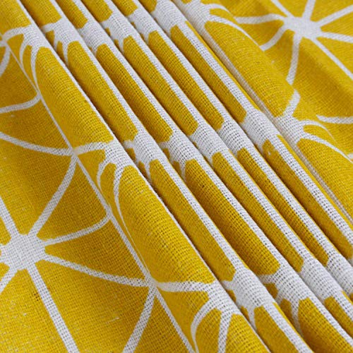 Image of HOKIPO Fridge Cover Top with Pockets, 130 x 55 cm, Yellow