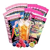 QULA Kombucha Powder, Live Probiotic Prebiotic Drink Mix, Real Fruit Fiber, Apple Cider Vinegar, Tra