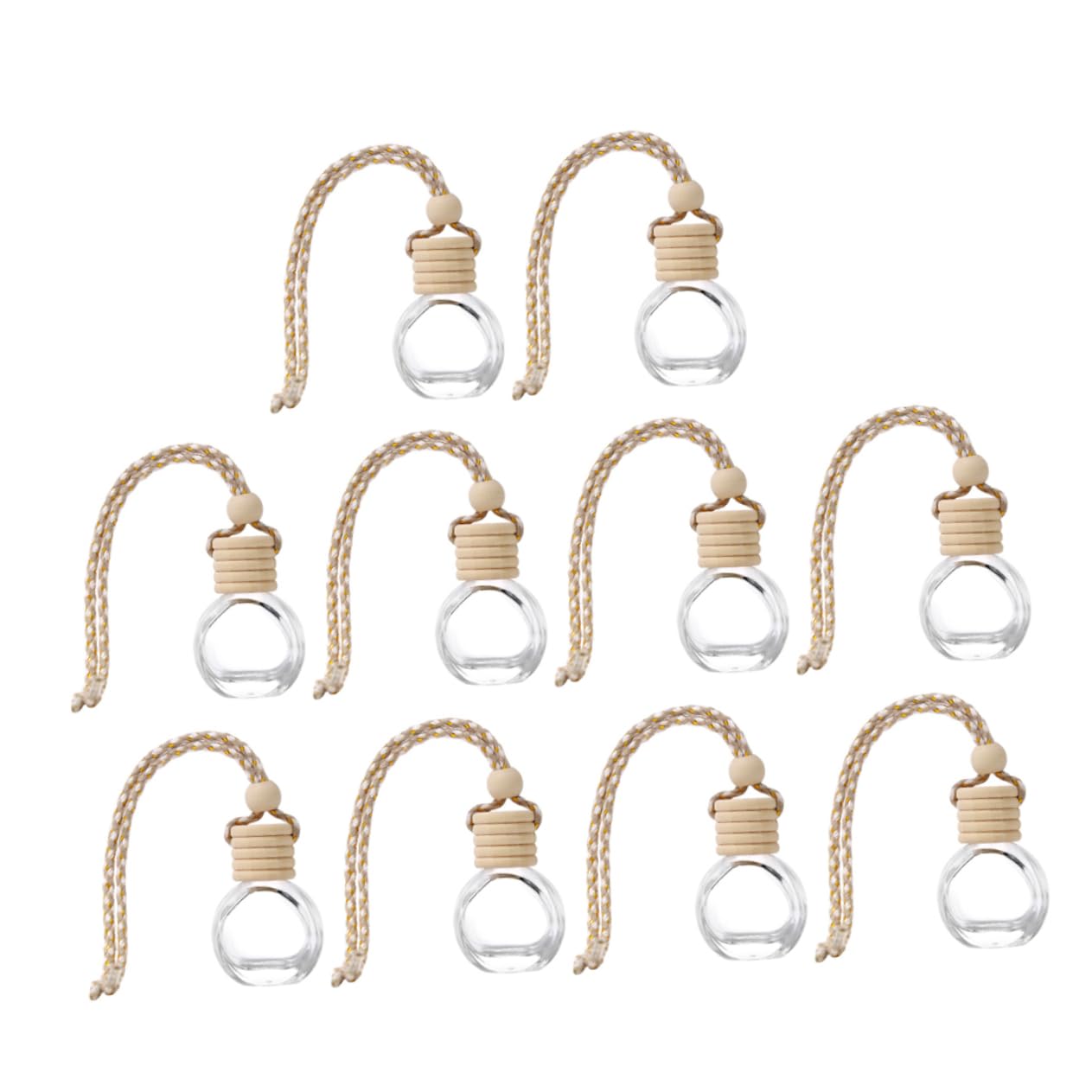 MAGICLULU 50 Pcs Botella De Perfume Del Coche Ambientador Difusor De Perfume Para Coche Botellas De Perfume Difusor De Coche Pequeños Envases Para Perfume Frasco De Perfume Para Coche Vidrio