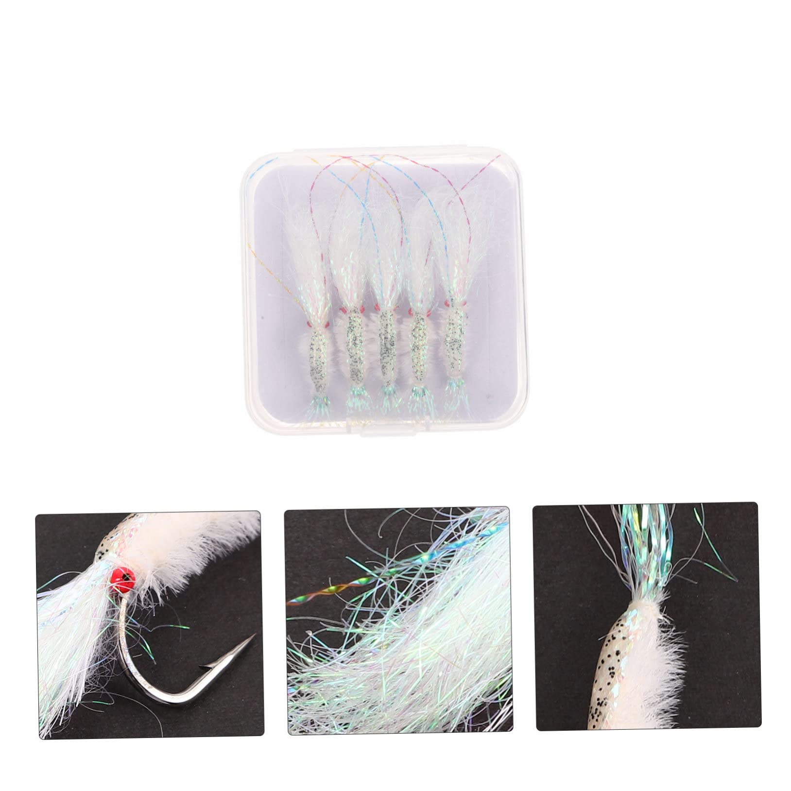 BESPORTBLE Esche Artificiali Per Pesca Da Pz Design Realistico Vivaci Attrezzatura Per Pescatori Per Diverse Specie Di Pesci