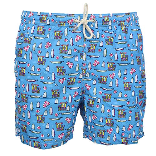 MC2 Saint Barth Disfraz de Boxeador Hombre de ILUMINACIÓN Micro FANTASÍA Hawaii Surf - M