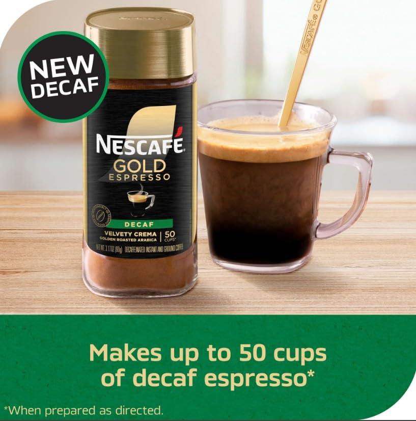 NESCAFÉ Gold Espresso (3.5 Ounce (Pack of 1), Decaf)
