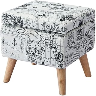 PLLP Sillas, taburetes, reposapiés cuadrado de madera maciza, reposapiés desmontables de madera maciza con reposapiés, taburete, engrosamiento multifuncional, superficie de alfombra de esponja de rel