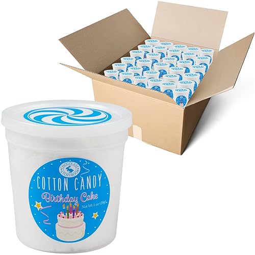 Recuerdos de algodón de azúcar para pastel de cumpleaños (juego de 4)  Ideas únicas para vacaciones, cumpleaños, celebraciones, recuerdos de fiesta