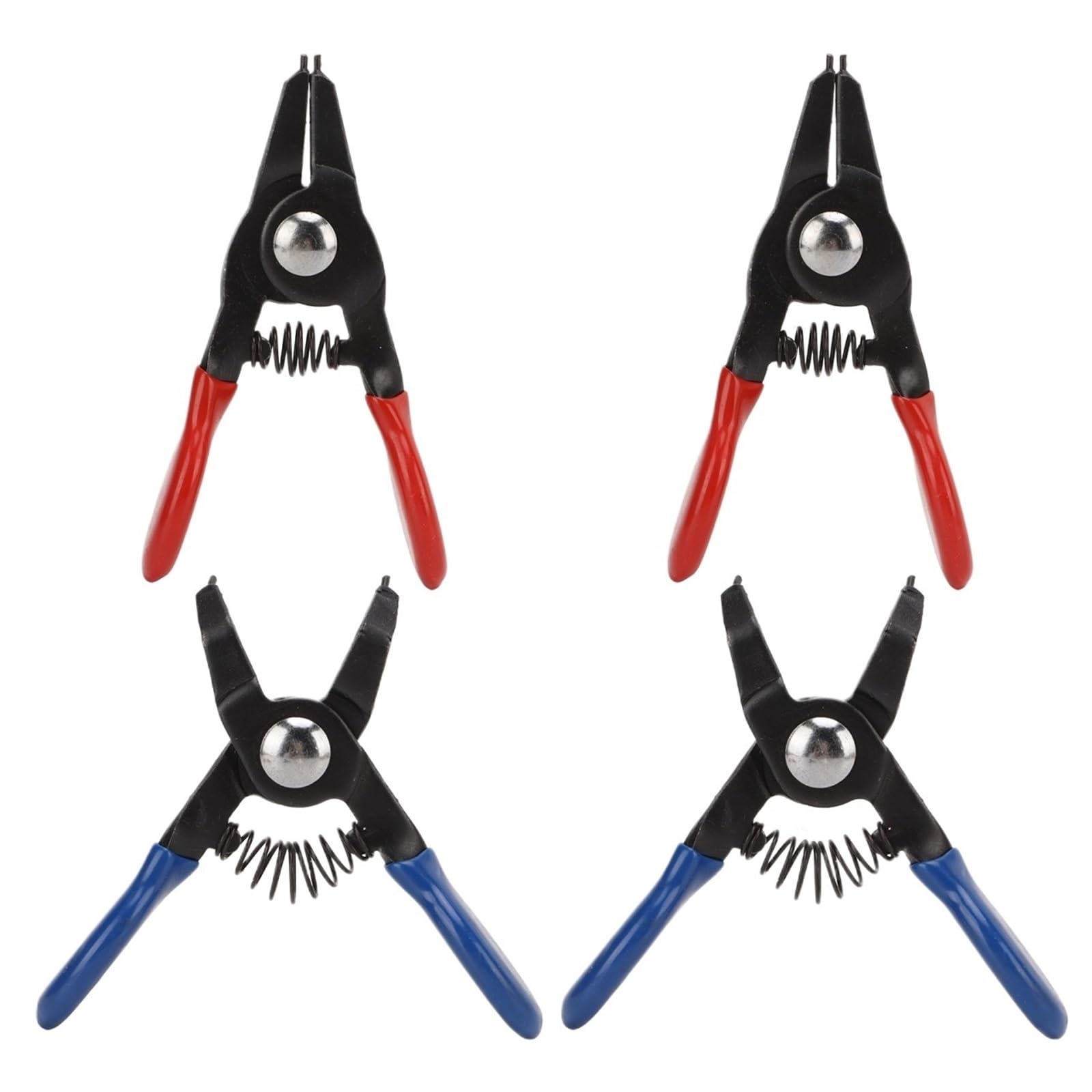 Mdsiokhj 4Pcs Snap Ring Plier Mini Snap Ring Plier Universal Metal Spring Loaded For Internal External Circlip