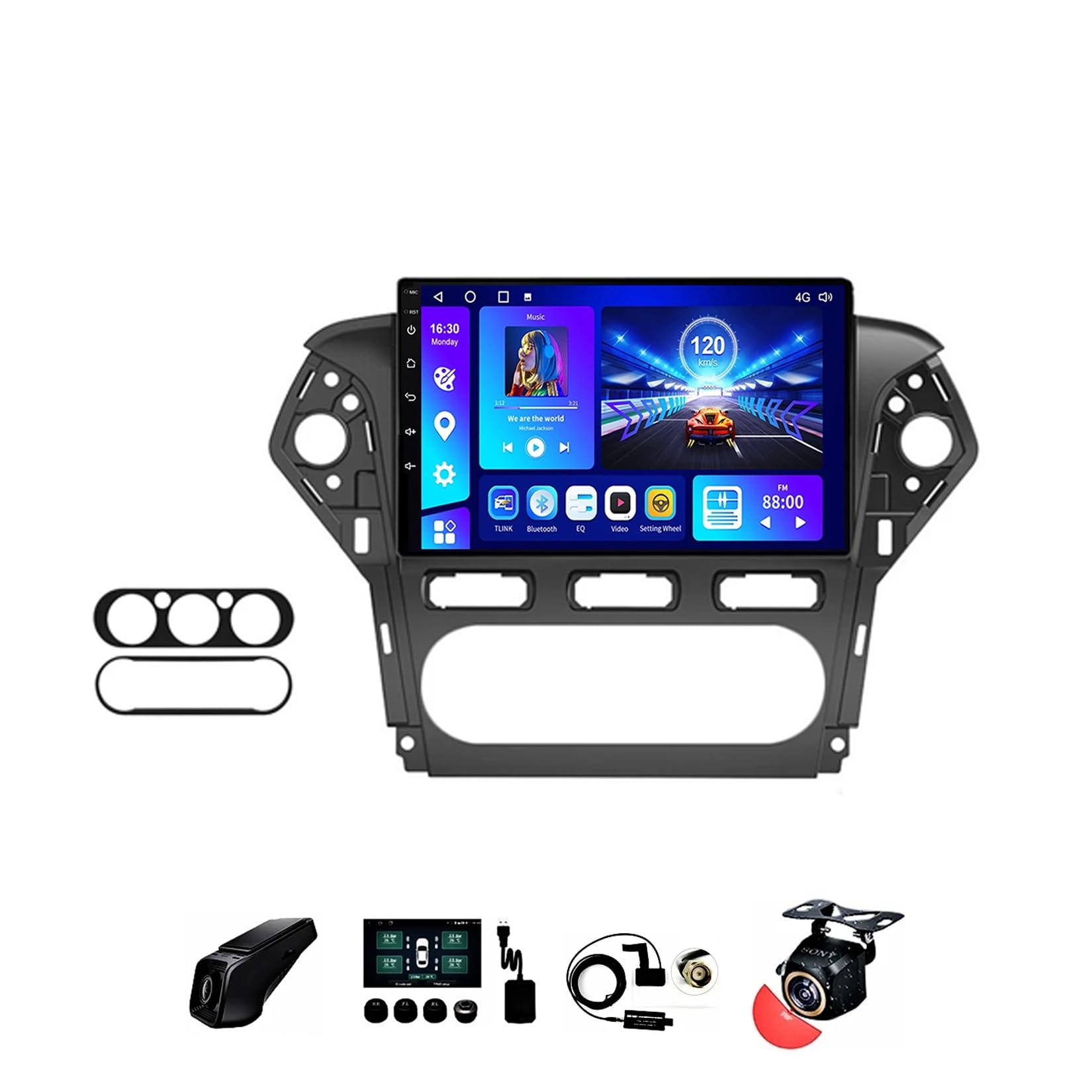 Autoradio GPS tactile 9 pouces, la solution CarPlay pour Ford Mondeo 4 MK4