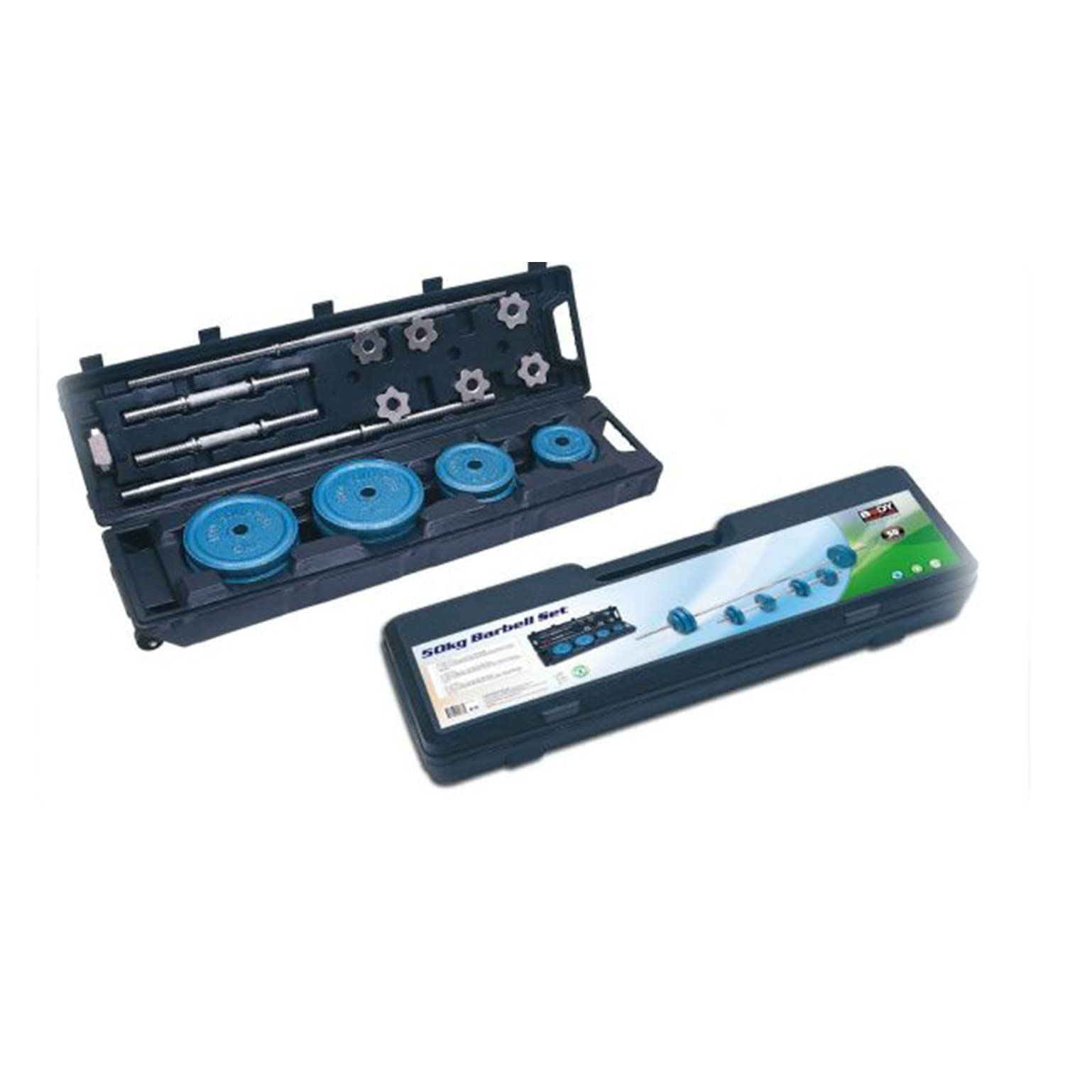 Body Sculpture 50 Kg Barbell Set with Carry Case