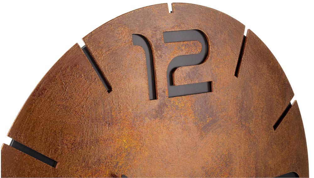TFA Dostmann analoge vintage wandklok, 60.3039.02, XXL-formaat, metalen