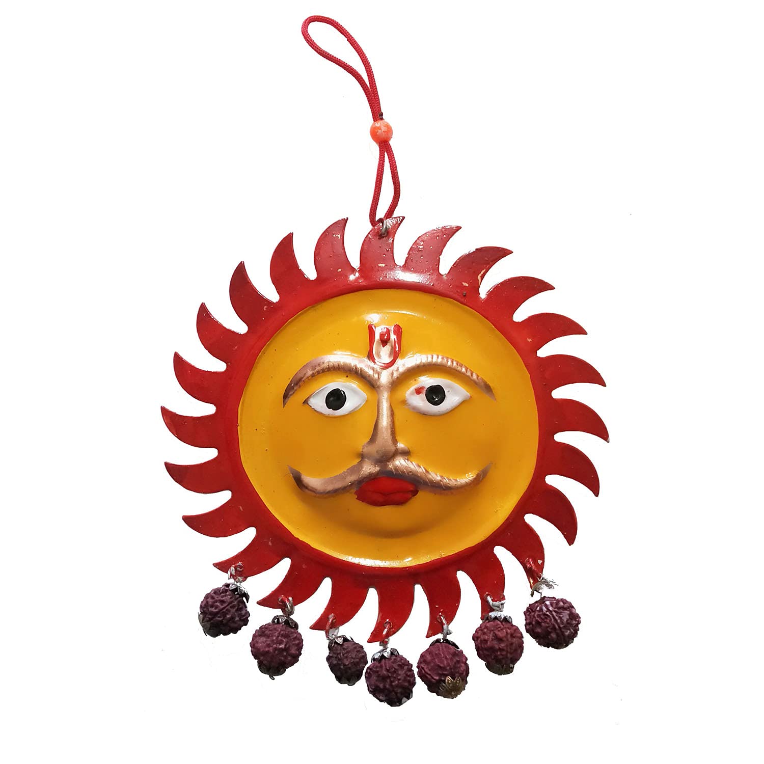 Salvus APP SOLUTIONS Metal Made Sun Idol for Vastu, Wall Hanging Nazar Battu for Evil Eye Protection, Good Luck, Success and Positive Energy