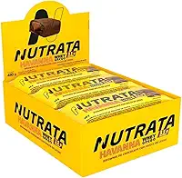 Nutrata Whey Grego Havanna 40g display com 12 barras - Brownie de chocolate