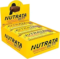 Nutrata Whey Grego Havanna 40g display com 12 barras - Brownie de chocolate