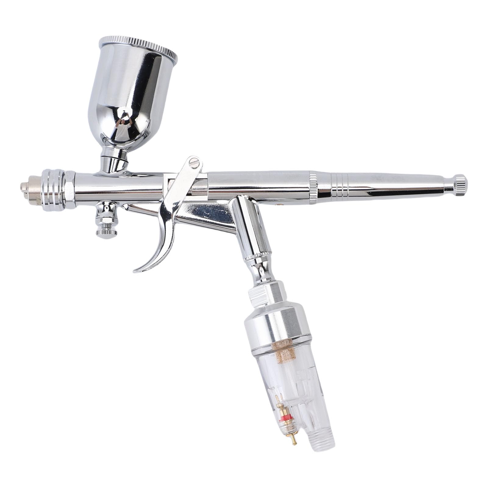 Airbrush-Set, Fortschrittliche Doppelwirkung, Schwerkraftzufuhr, 0,3 Mm Düse für Künstlerbedarf, Malen, Zeichnen, für Anfänger und Profis, Aluminium und Kupfer