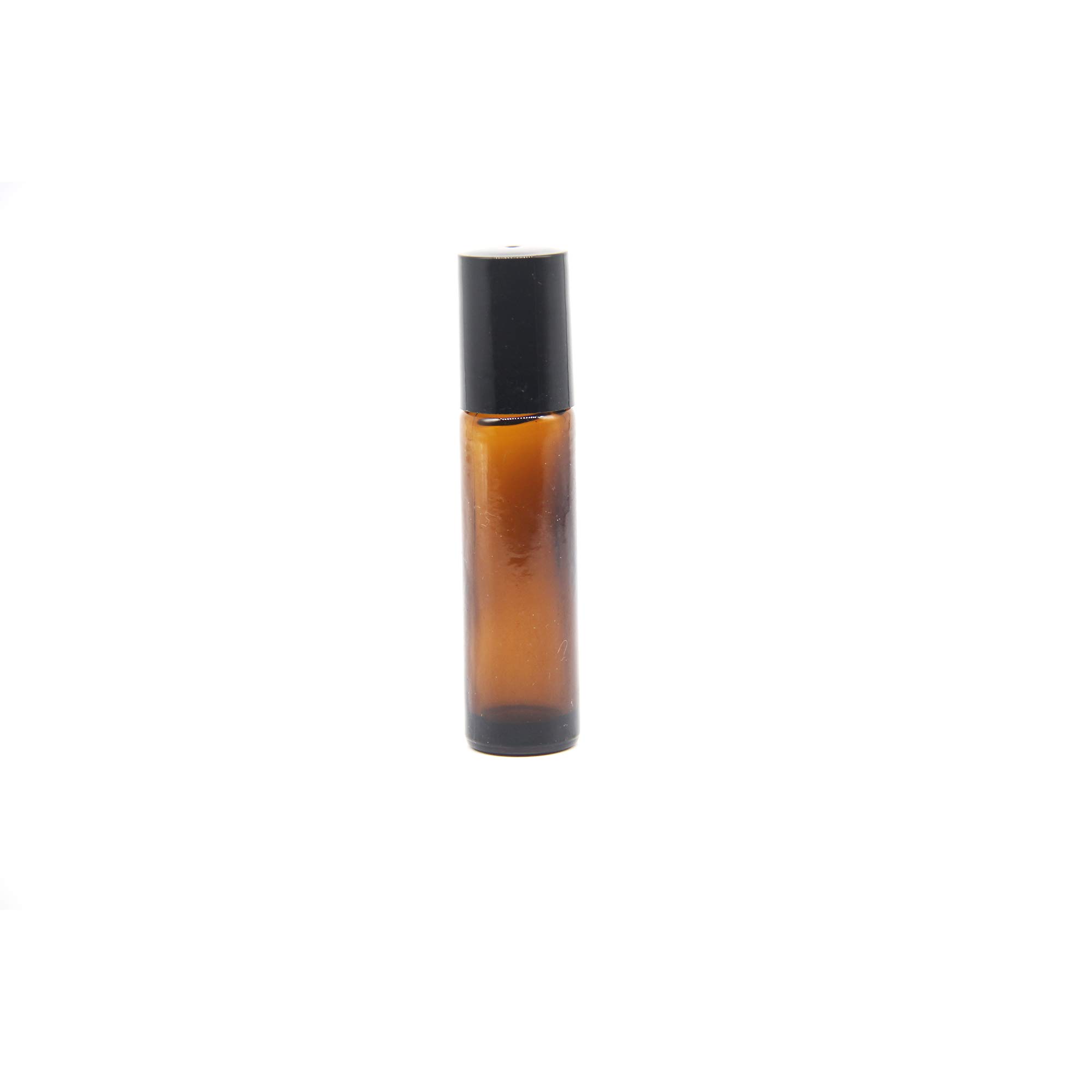 YIZHAO Roll On Vuoto per Oli Essenziali,Profumi,10 ml Marrone Bottiglie Vuote in Vetro, con Sfera in Acciaio Inossidabile – 24 PCS