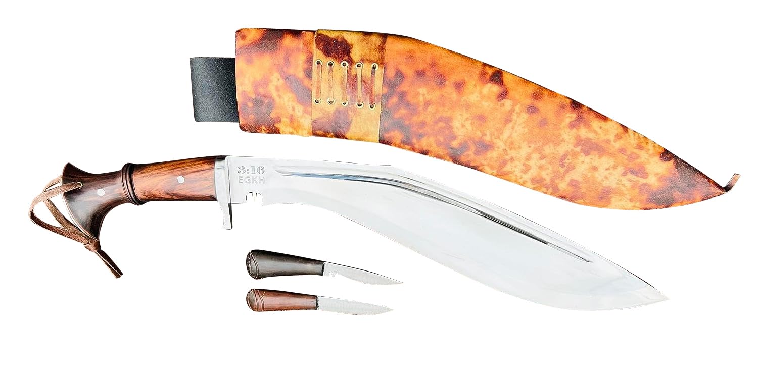 EGKH-16 Inch Mutiny Kukri Knife-Handmade Authentic knife-nepali khukuri-Best kukri in nepal-military issue kukri-Ready To Use