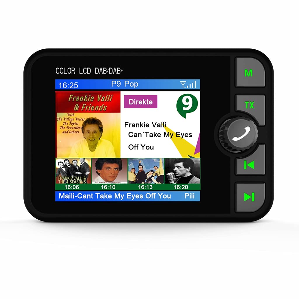 Receptor de radio DAB para coche con reproductor Bluetooth, compatible con transmisor FM
