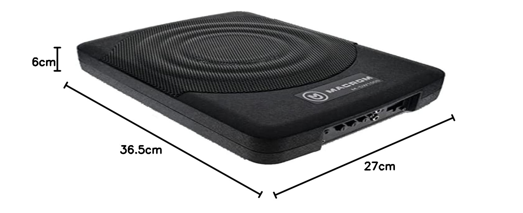 Subwoofer Compatto Amplificato da 10 Pollici 200W Sottosedile M-SW1000