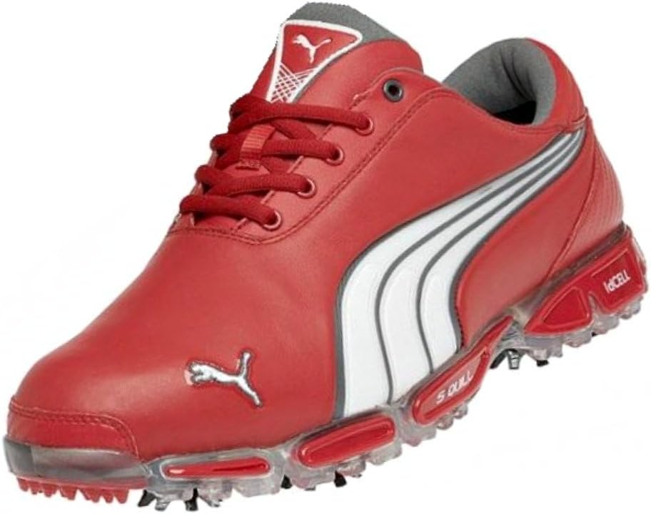 PUMA Super Cell Fusion Ice LIMITED EDITION Men's Golf Shoes - Tomato Red