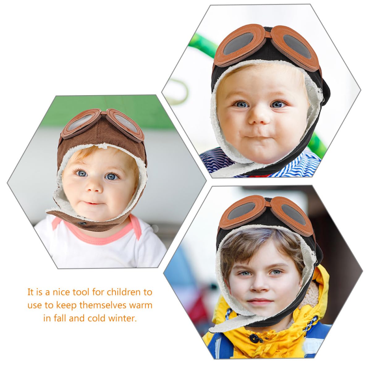 PACKOVE Pilotenmütze Kindermützen Jungen Kinderhüte Kappen Wintermütze Faschingshut Piloten-Design-Hut Mütze Mit Ohrenklappen Für Kleinkinder Baumwolle