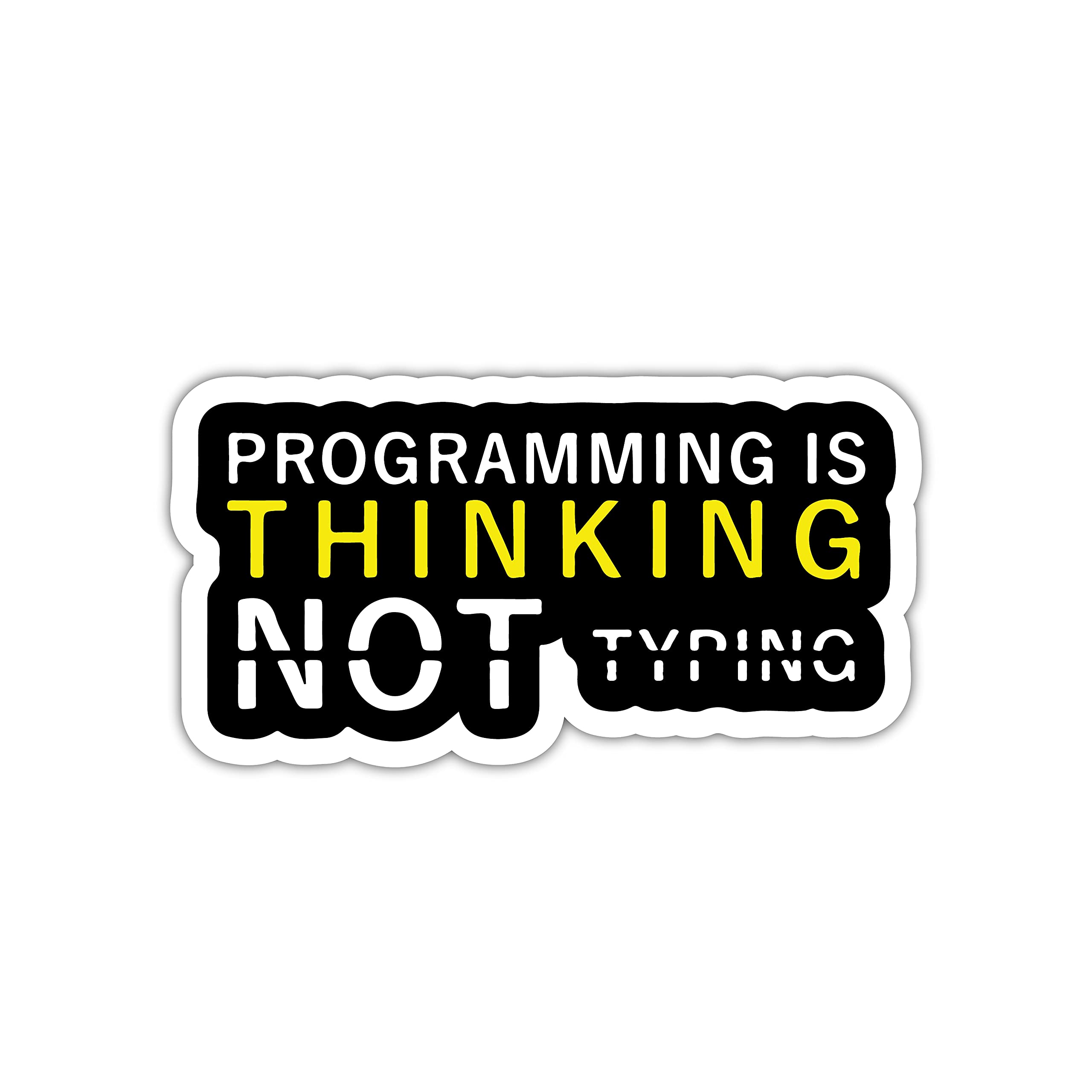 See full amazon price history chart for woopme Programming is Thinking Not Typing Motivational Quotes Sticker for Developers Programmers Coders Vinyl Decal Printed Sticker Funny for Walls Laptops Bottles Cars (Multicoloured) woopme Programming is Thinking Not Typing Motivational Quotes Sticker for Developers Programmers Coders Vinyl Decal Printed Sticker Funny for Walls Laptops Bottles Cars (Multicoloured) (B0977KK7LH) Amazon Price History, Amazon Price Tracker