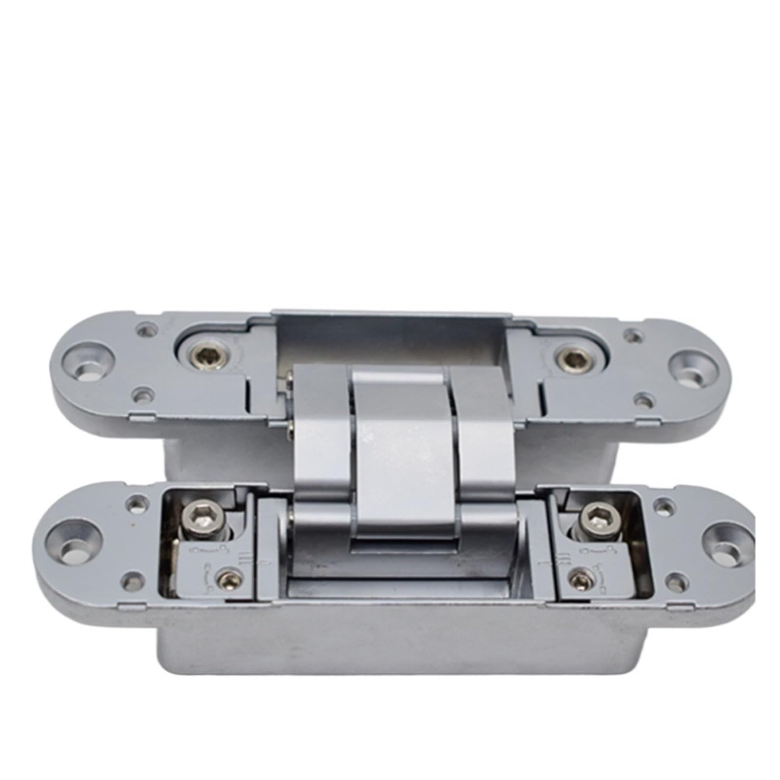 YMUGUEGH Hidden three dimensional adjustable door hinge concealed installation flush dorrs hinge(165x30mm Black)