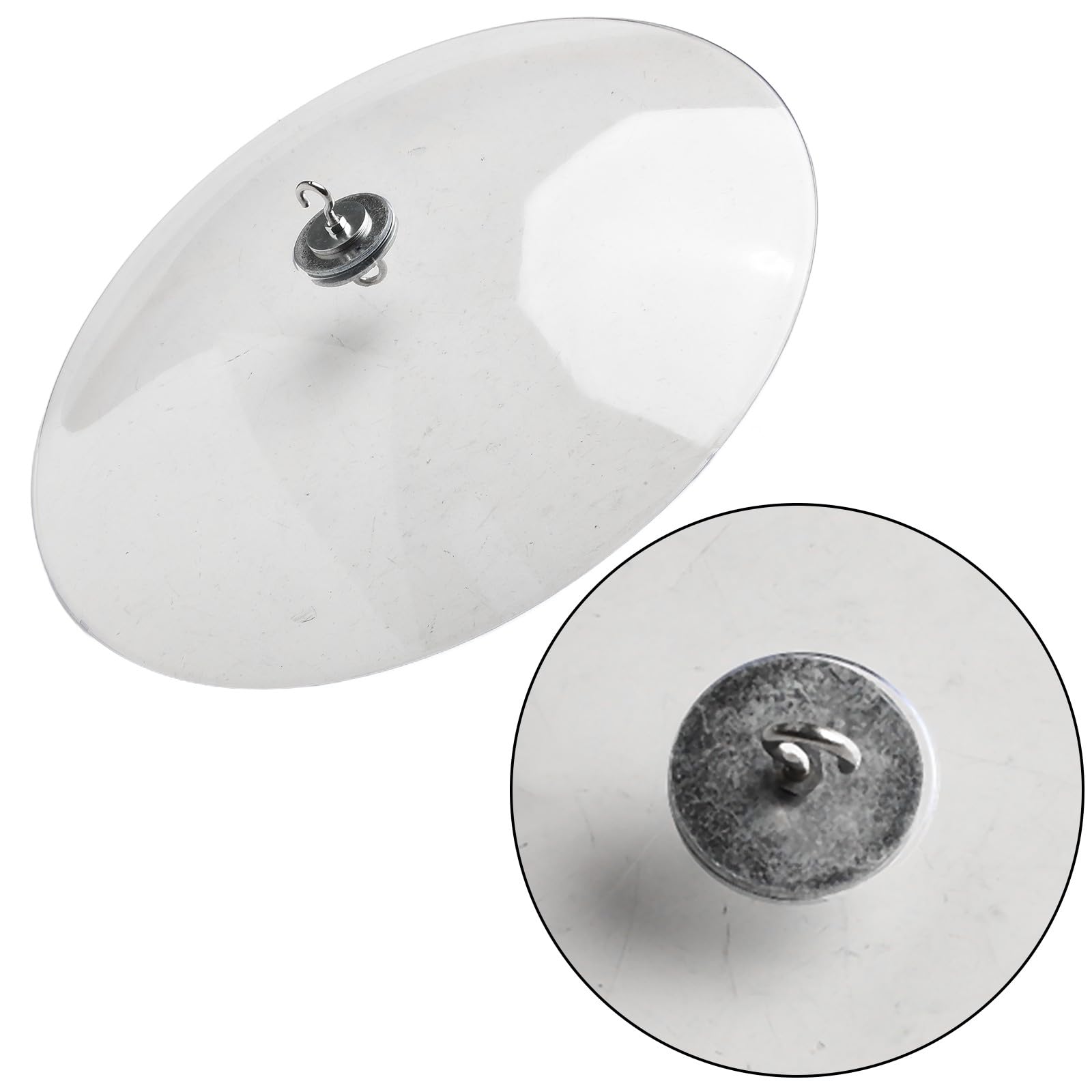 Mangeoires à oiseaux sauvages en plastique transparent pour déflecteur d'écureuil et protection contre les intempéries, 33 cm de diamètre