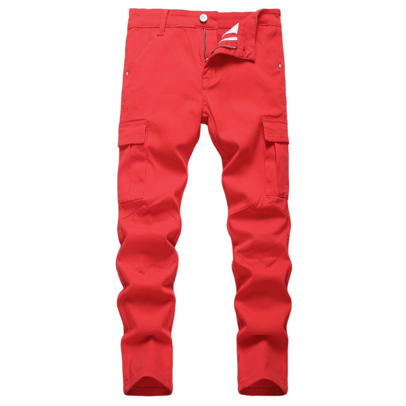 Pantaloni Bambini, Jeans per Ragazzi, Lunghi Casual alla Moda per, Comodi in Denim Elasticizzato, Primavera Autunno, Taglie Grandi Disponibili