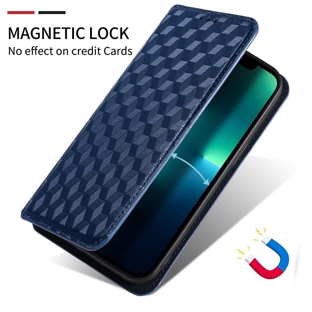 SHIEID Cover TCL 501 4G Custodia, TCL 501 4G Motivo a rombi PU cover protettiva con Slot per Scheda, Funzione Supporto, Chiusura Magnetica Custodia per TCL 501 4G-Viola