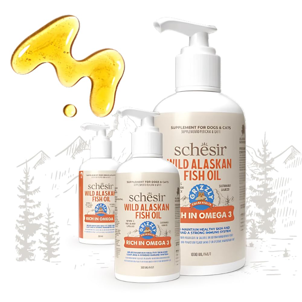 Schesir - Olio di pesce selvatico dell'Alaska Grizzly 500 ml