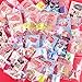 FiGoal Valentine’s Day Gifts for Kids Classroom 60 Pack Slap Bracelets Slap Bands in 30 Designs With 30 Pack Valentines Gift Cards Plus 30 Goodie Bags Party Favors School Classroom Prizes for Kids Boys Girls Adults