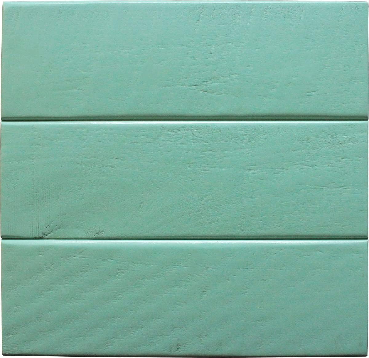 American Heartland 37743AMFP Rustic Promo Tall Corner TV Cart in Aquamarine