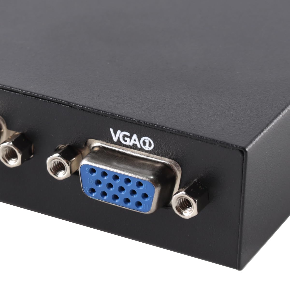 VGA Switch Box 2 IN 1 OUT Audio Video Switcher Splitter Doppio Monitor 1080P 2 Porte Video Condivisione Selettore Adattatore Supporto VGA, XVGA, Switch per PC, Proiettore