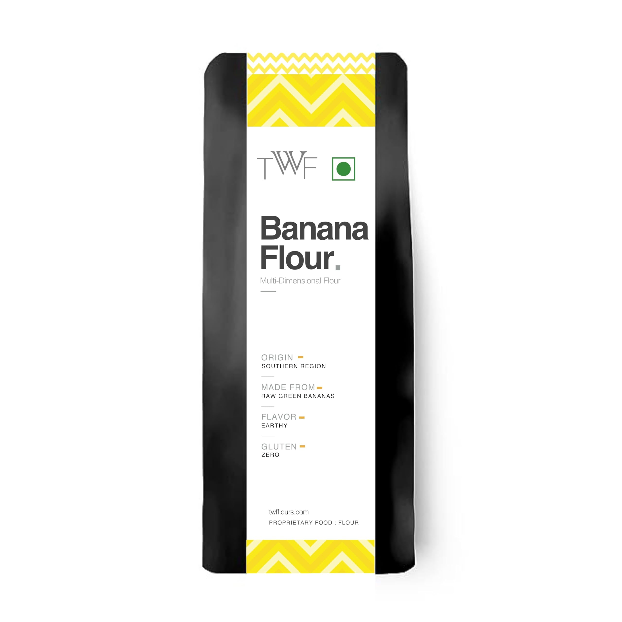TWF Raw Banana Flour 1kg pack | Vegan and Gluten-Free Atta | High in Resistant Starch & Fiber | No Preservatives | Nutrition-Rich Superfood | Ideal for Cooking & Baking | 100% Naturally Processed Kela ka Atta