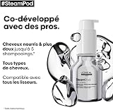 L'OREAL PROFESSIONNEL - Serum SteamPod - Soin Lissant Thermoprotecteur - Protège Jusqu'À 230°C - Anti-Frizz & Anti-Humidité Extrême - Formule Anhydre Brevetée - Compatible Tout Lisseur - 50 ml - 6