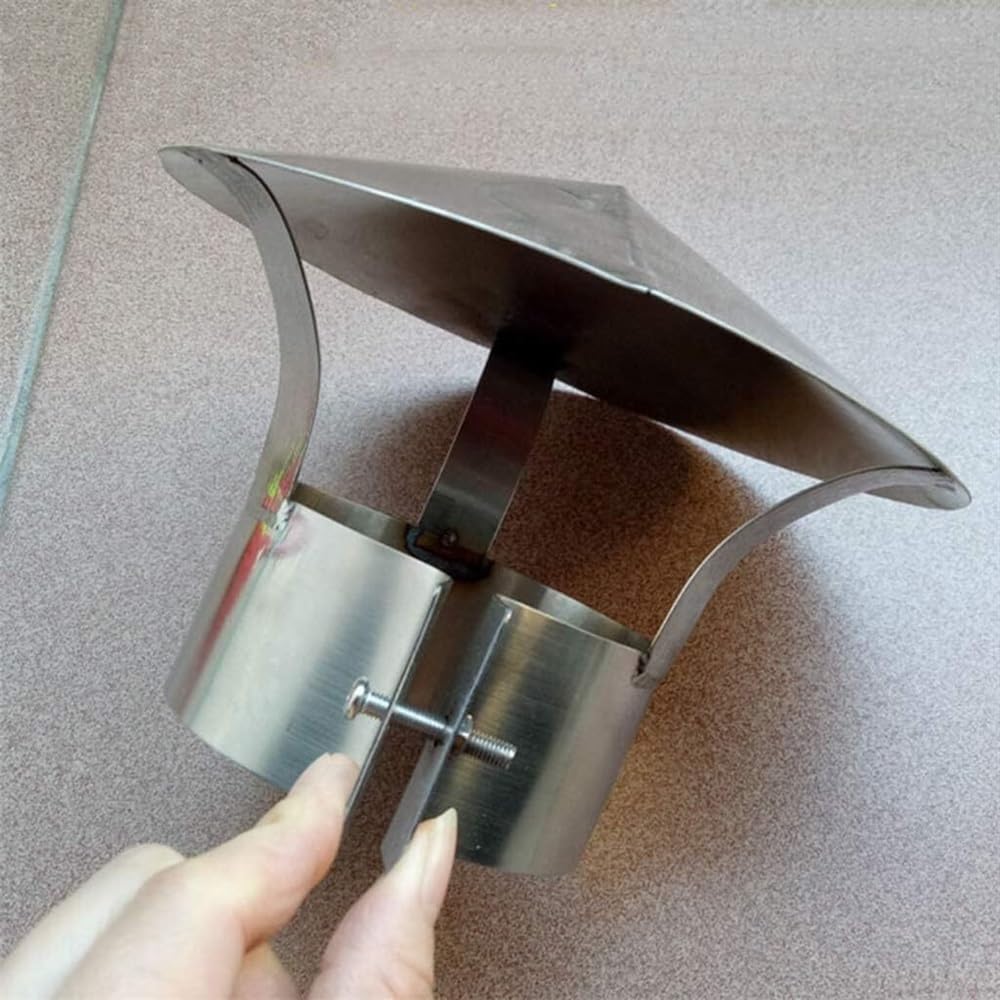 Capuchon protection pluie 200 mm pour garder un conduit de cheminée sec