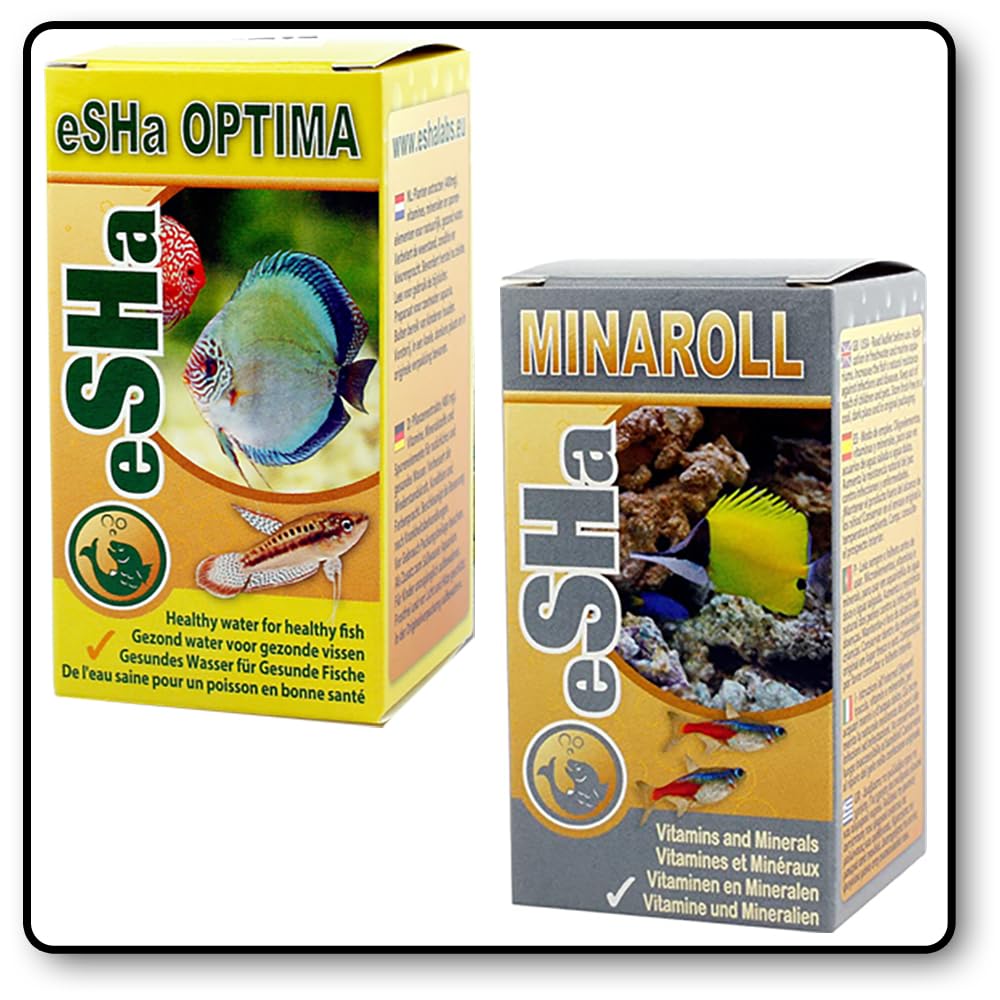 CWA eSHa OPTIMA + MINAROLL FISH HEALTH BOOSTER Vitamins Trace Elements Aquarium Tank