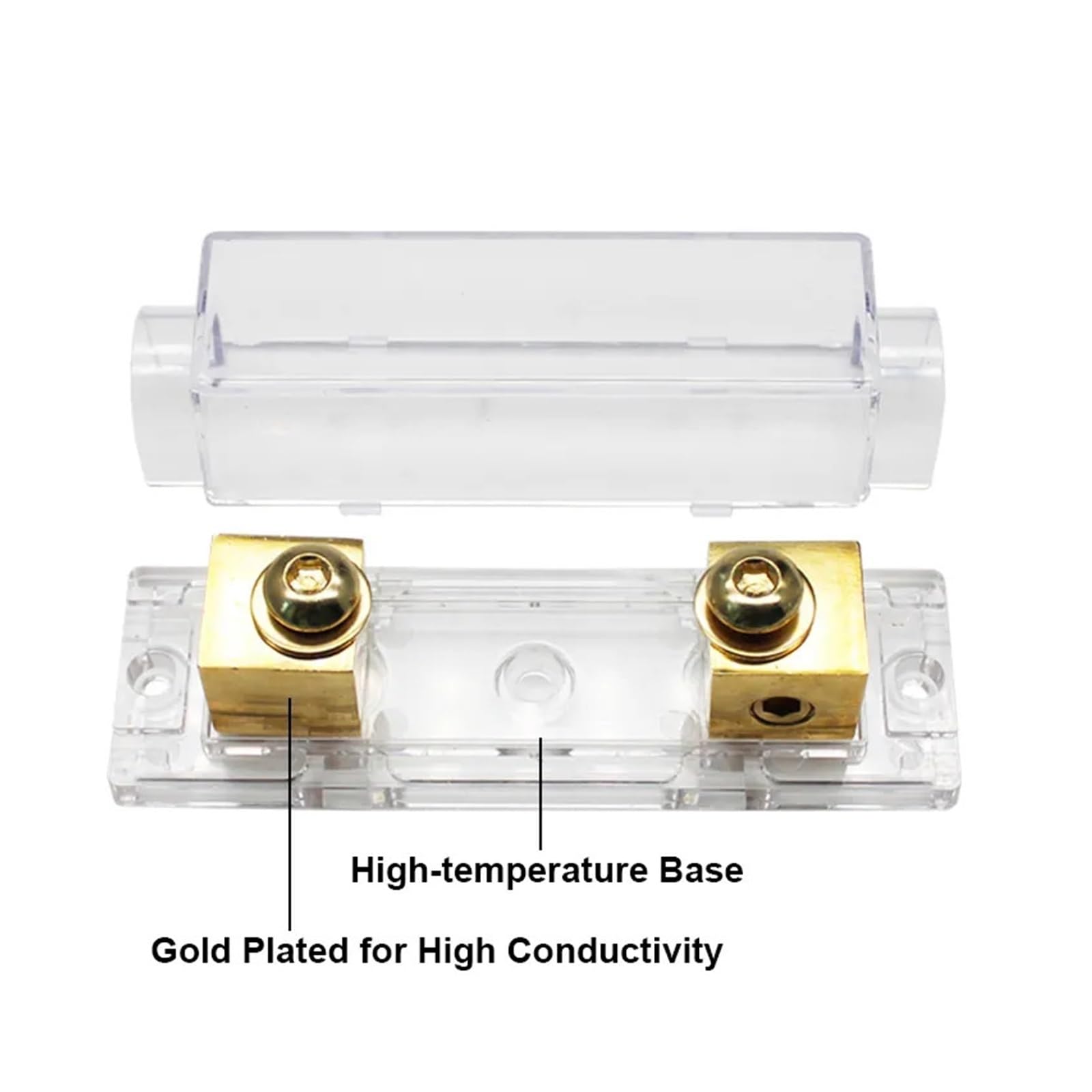 NURII 2 Stück 40A 60A 80A 100A 200A 250A 300A Sicherungen AMP ANL Sicherungshalter, Anschraubsicherung Kfz-Sicherungshalter (Size : 50A)