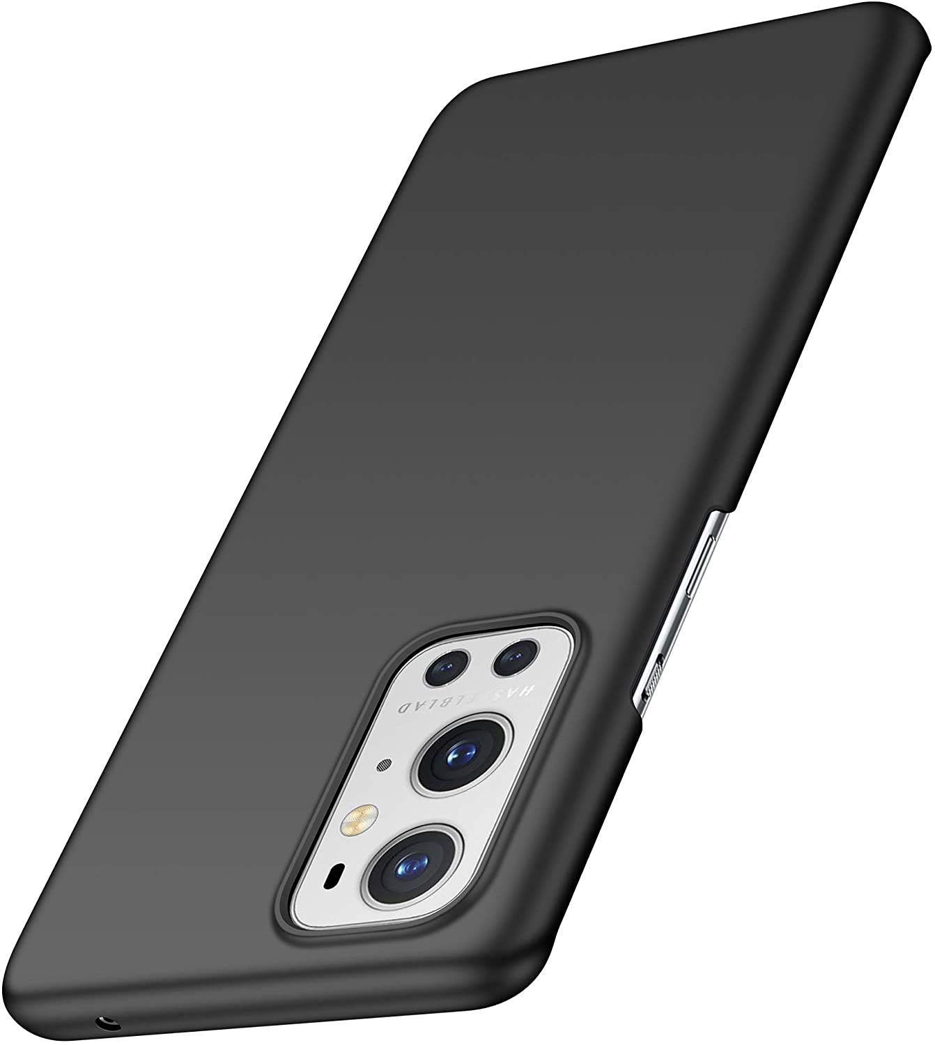 BohaoCase for OnePlus 9 Pro Case Slim Protective Lightweight [Defend from Shock/Scratch/Slip/Fingerprint] PC Hard Ultra Thin Phone Cover for OnePlus 9 Pro (Black)