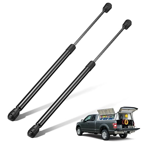 Miniatura 8 de BDFHYK ML3385 - Amortiguadores de gas de 15 pulgadas, 400 N90 libras, soporte de elevación para Leer Camper, cubierta trasera, tapa de recogida,