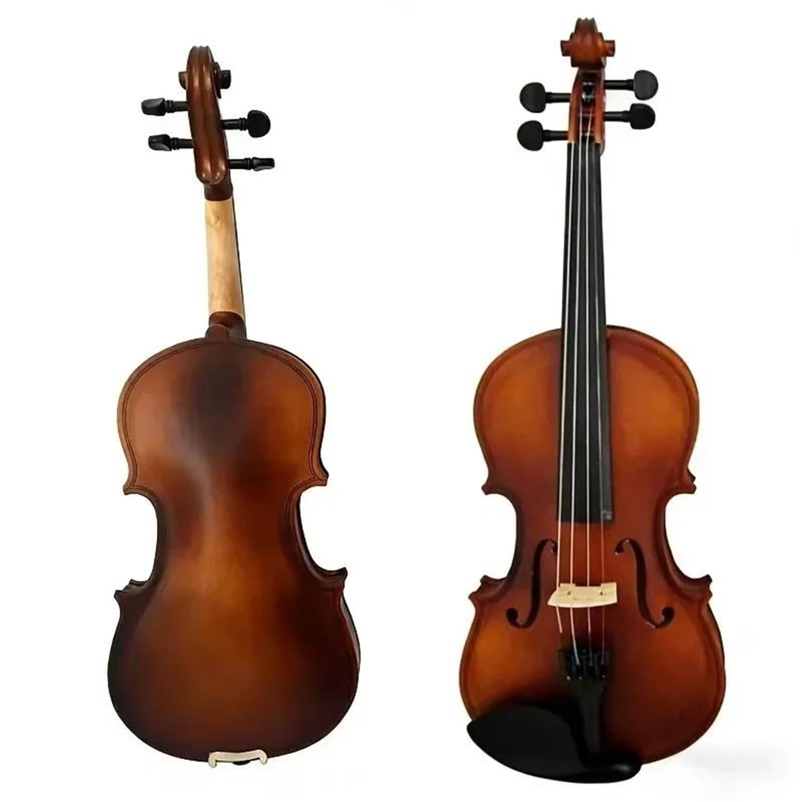 Violino Completo Per Violino In Legno Massello Opaco | Strumento acustico naturale per principianti e adulti(1/4)