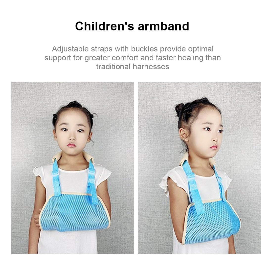 Maintien du bras Écharpe de bras pour enfants, écharpe de bras respirante pour le bras cassé, le coude, le poignet et la récupération des blessures