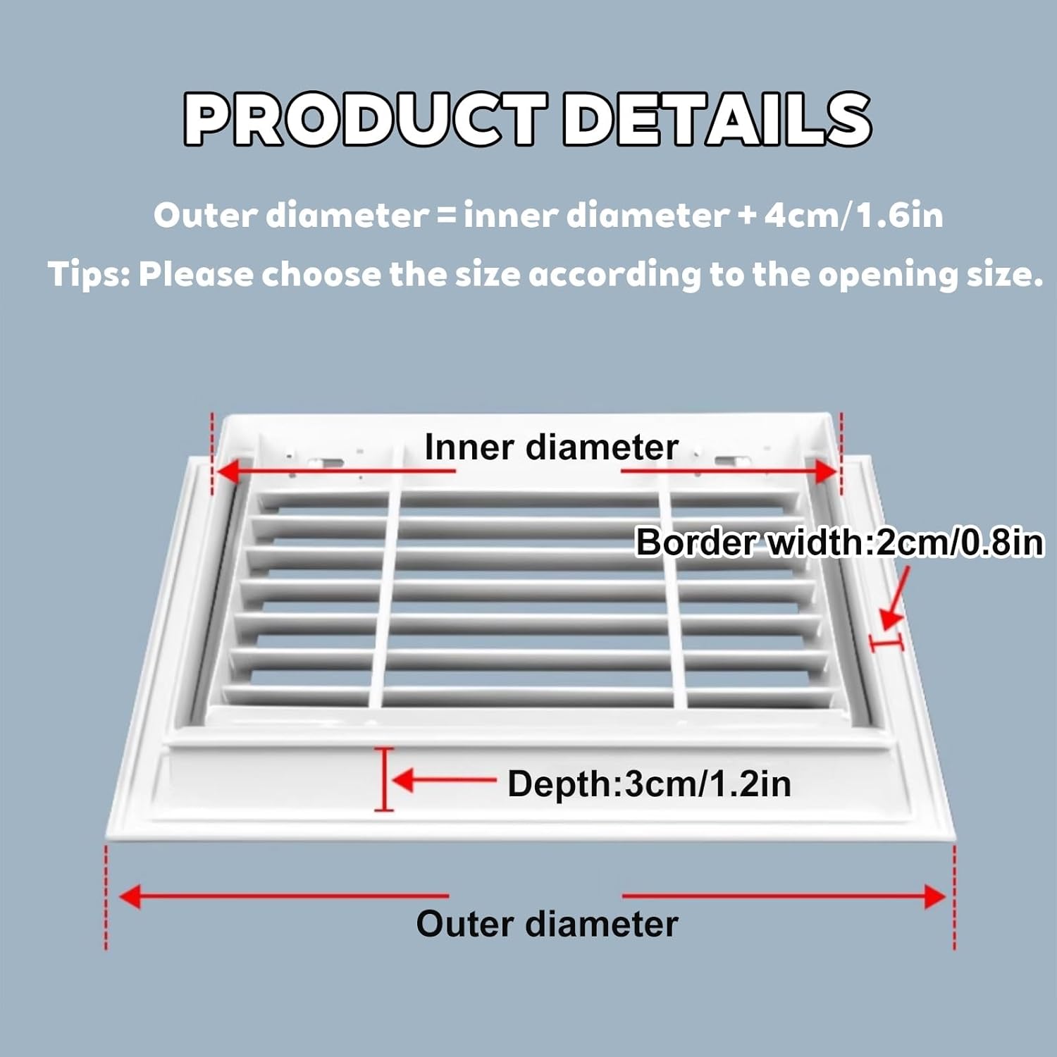 Ceiling Wall Access Panel with Dustproof Mesh,Click Open Access Panel Door for Ceiling Wall with Vent,Inspection Hole Cover Decorative Plate for Louver Windows,Easy to Install
