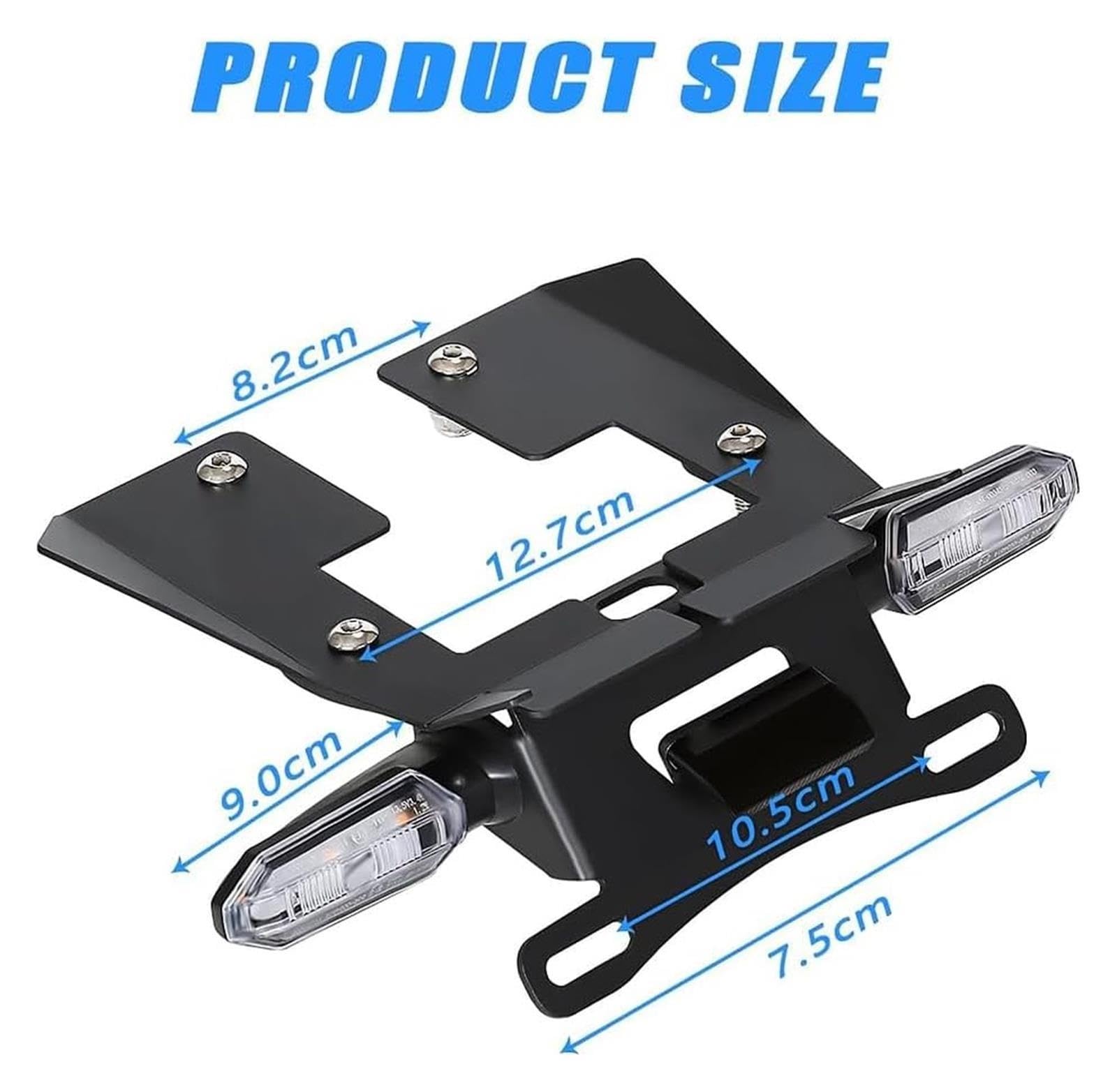Soporte Matrícula Moto Organizador Trasero para MSX125