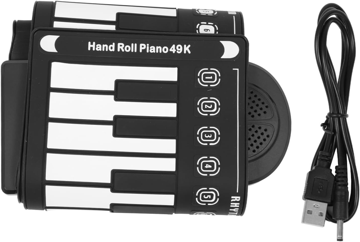 Sosoport Key Rollable Piano Portable Electronic Keyboard Compatible Abs Material