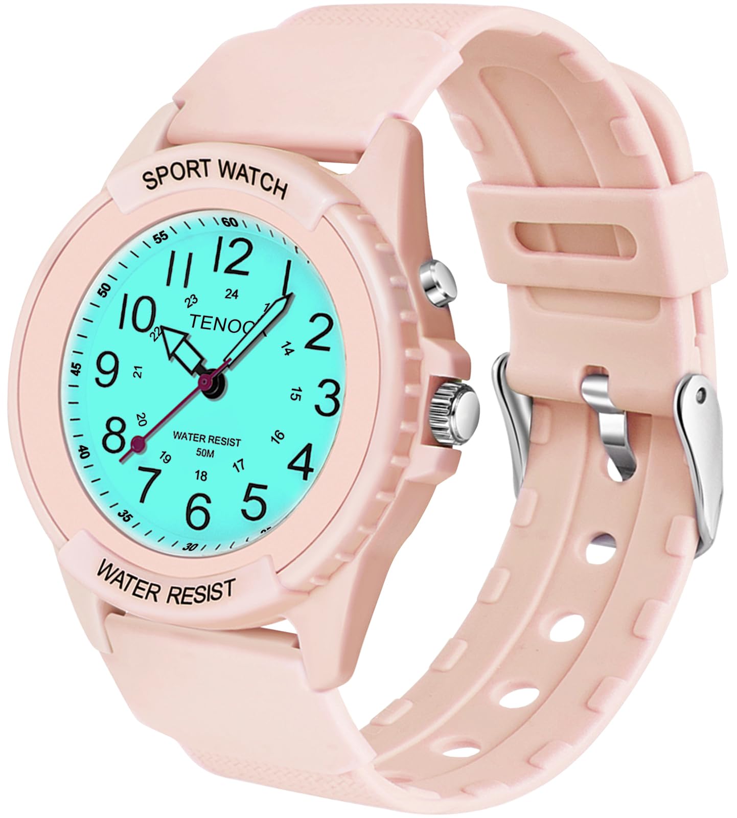 TENOCK Orologio Da Polso Sportivo Da Donna Analogico Al Quarzo 50 M Impermeabile Con Luce Notturna Per Abbinamenti Casual O Attività Sportive