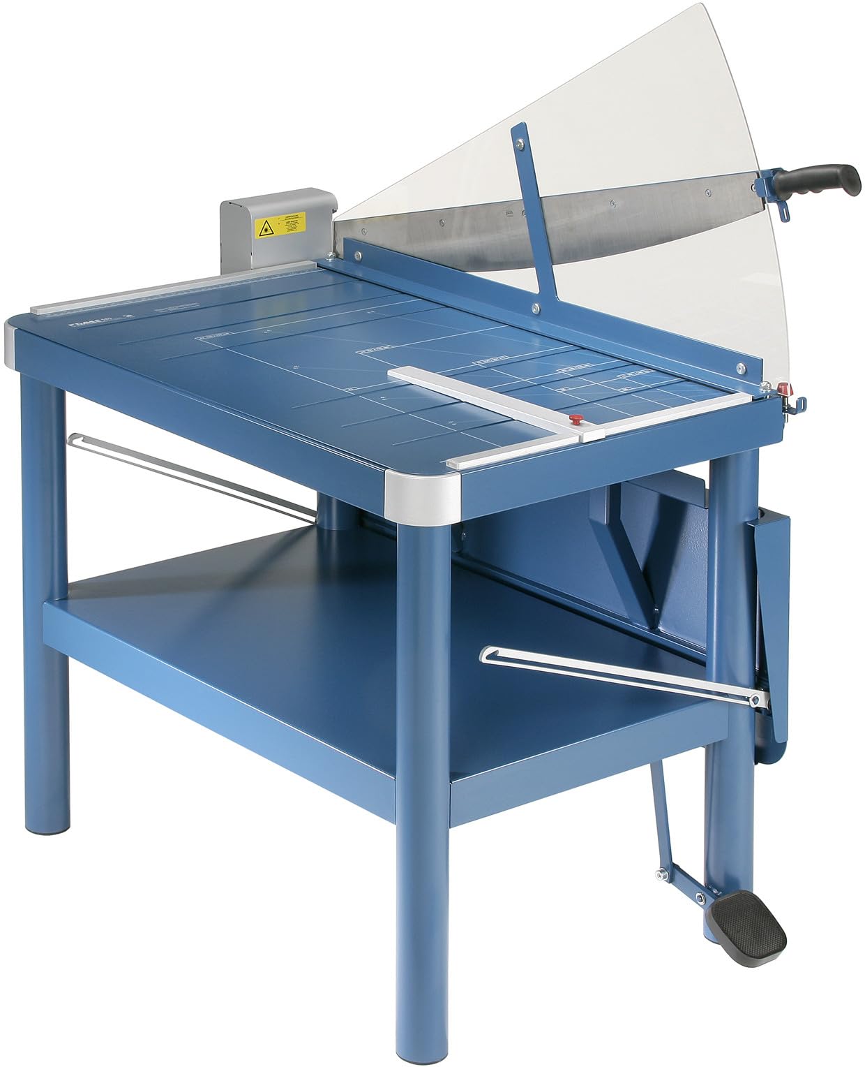 Dahle 580 Hebelschneider Atelier-Schneidemaschine (bis DIN A2, Schnitthöhe 4,0 mm, Metalltisch) Blau