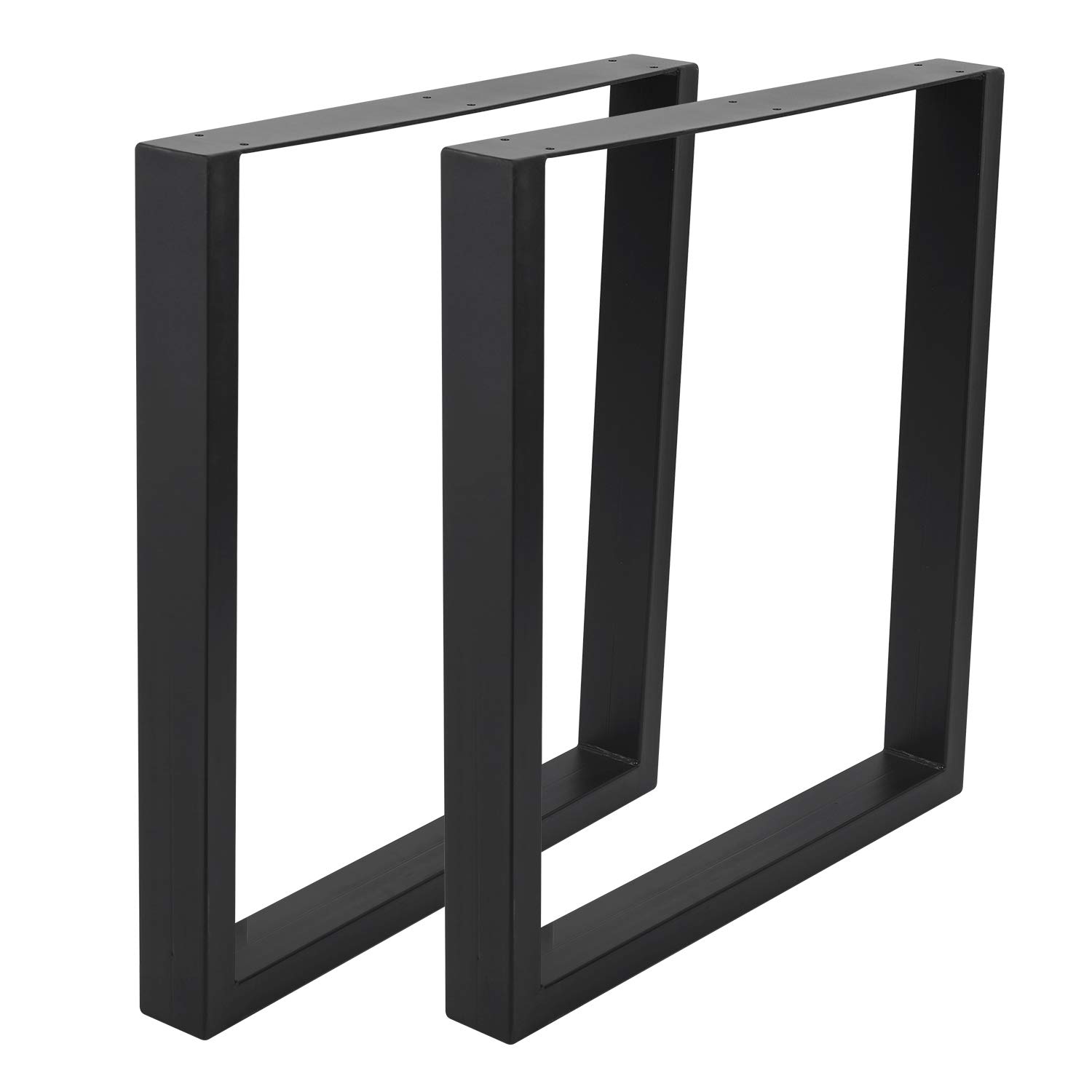 Set of 2 Industrial Steel Table 30"x28" Dining Table Legs 30"Height 28"Wide Office Table Legs Computer Desk Legs Steel Bench Legs Country Style Table Legs DIY Furniture Legs (30"H×28"W, Square Shape)