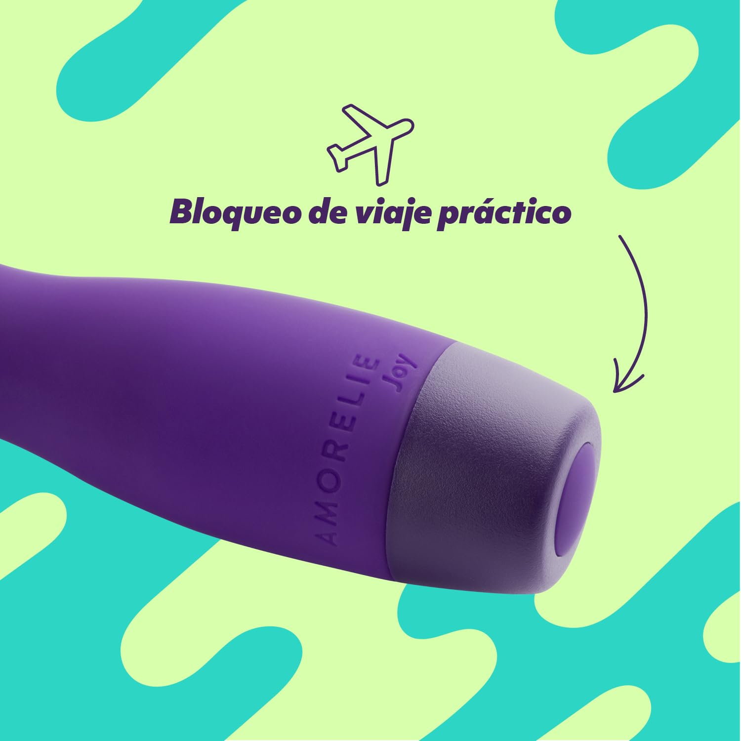 AMORELIE Joy – Mini vibrador Shine | Impermeable recargable de silicona y ABS