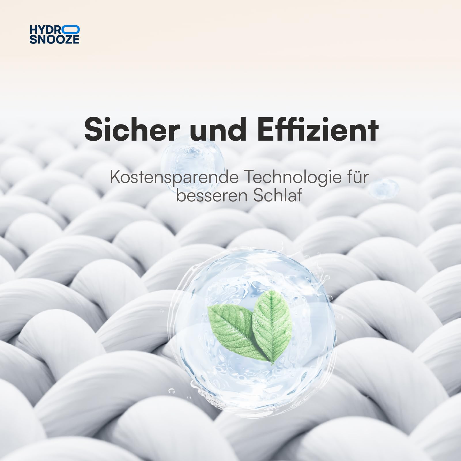 Hydro Snooze Wasser-Kühl- und Heizmatratzenauflage, Matratze Kühlung Bett-Pad für Nachtschweiß, ideal für heiße Schläfer, 15℃-55℃, Komfort für alle Jahreszeiten, 180cm x 200 cm Super King