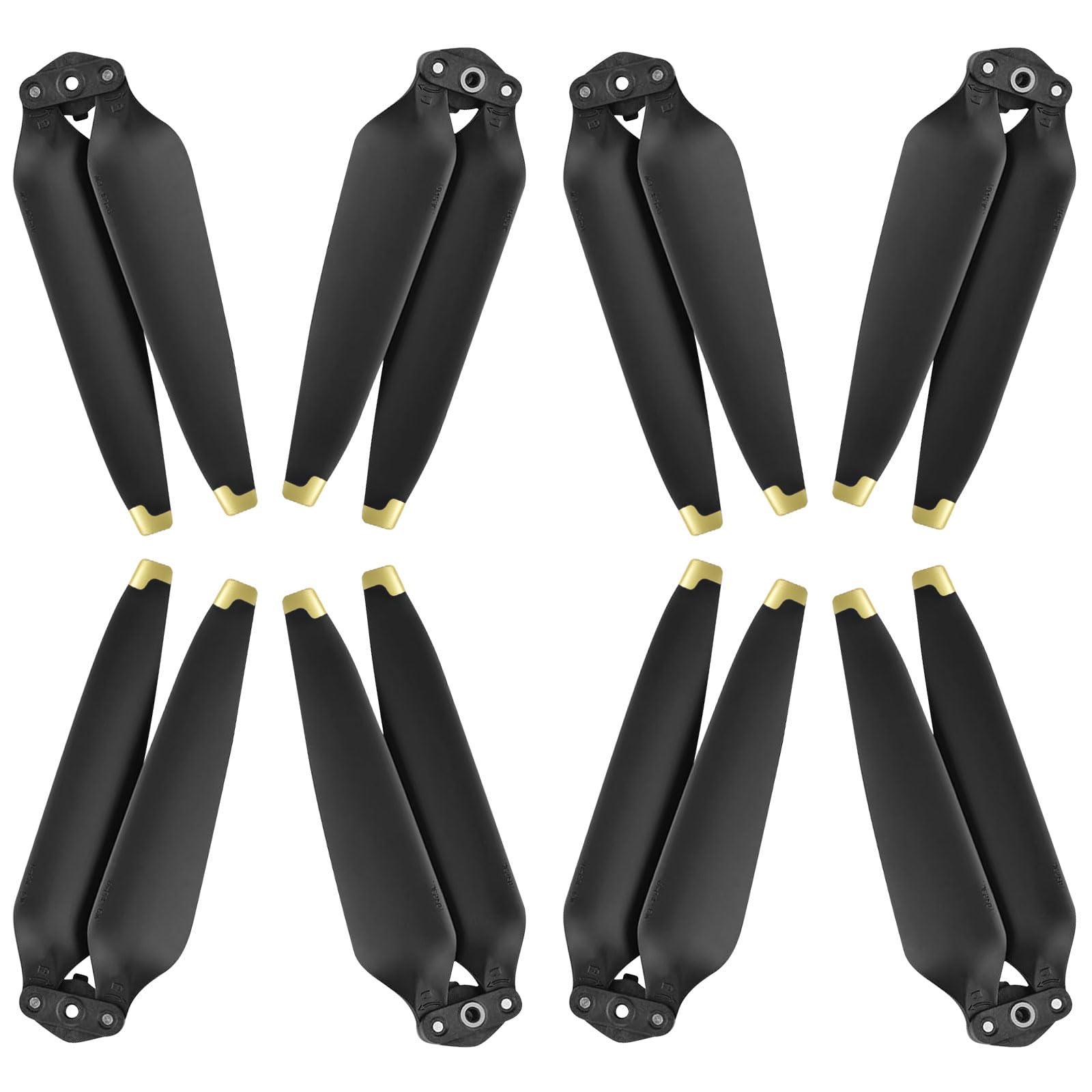 Hélices Mavic 3, 8 Piezas Drone Mavic 3 Pro Hélices con Diseño Liberación Rápida, 9453F Elices para Mavic 3 Pro/Mavic 3 Cine/Mavic 3 Classic/Mavic 3 Accesorios (Oro)