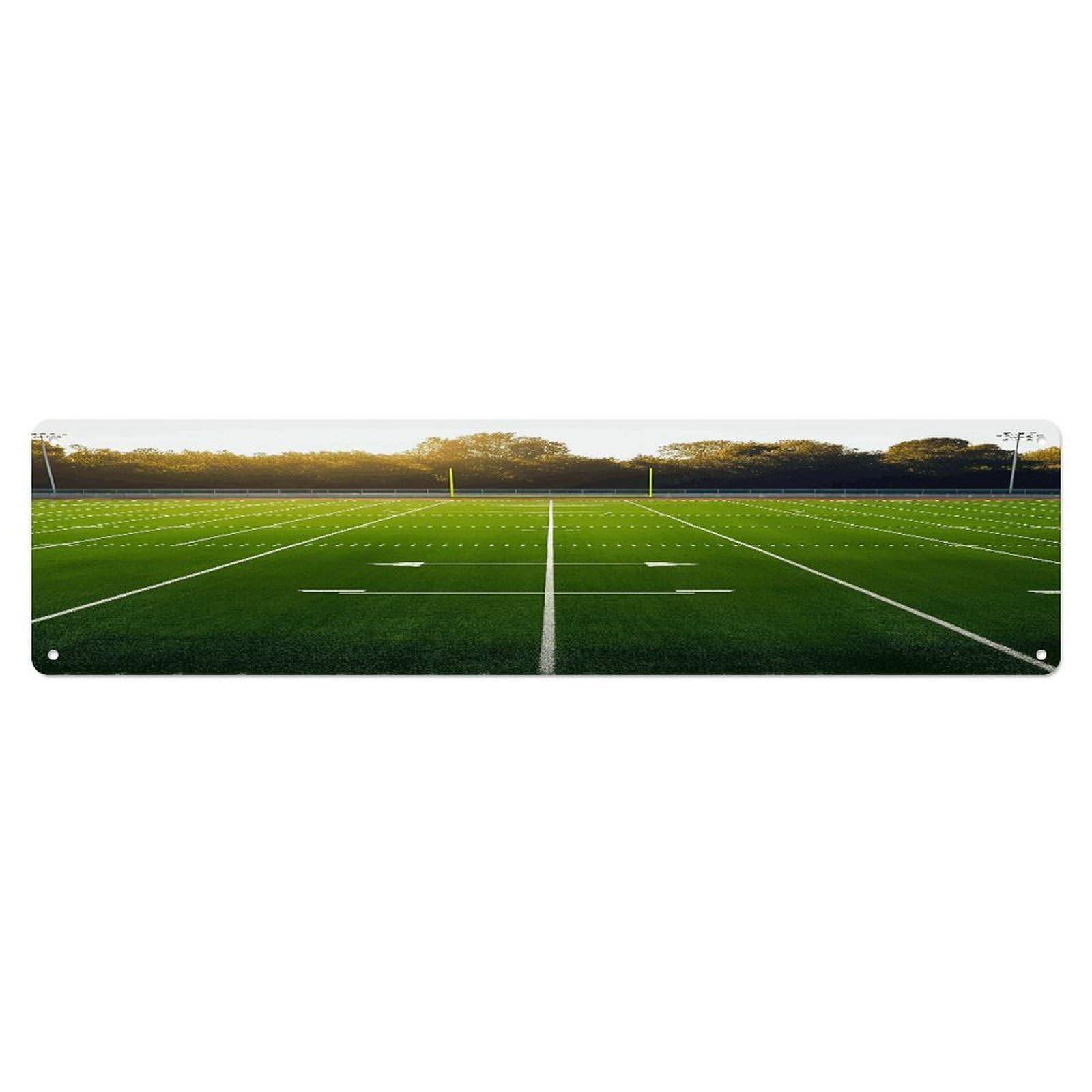 Adfgyerh Style Sports Field In Green Wall Decor Aluminum Waterproof. Plaque, Practical Gift,Sign 15.7X3.9 Inch Poster,For Home, Office, Business, Garage– Indoor/Outdoor